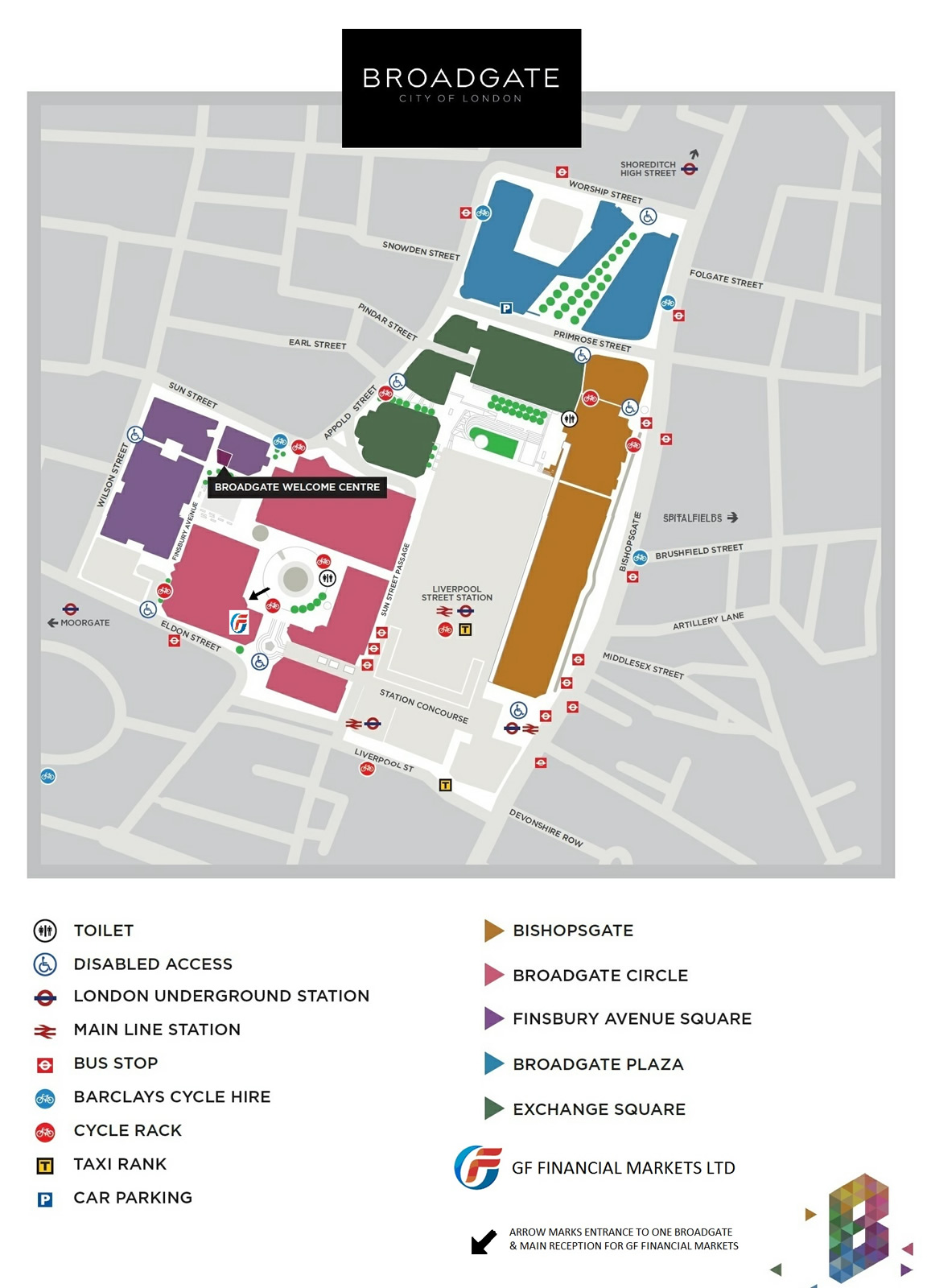 Broadgate Map